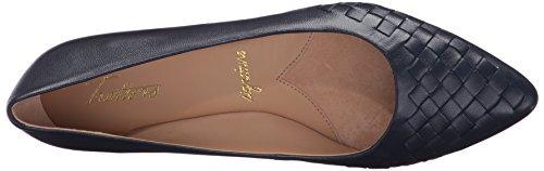 Trotters Women's Estee Woven Ballet Flat, Navy, 12 #TOP4