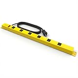 Stanley 31613 NCC31613 ShopMAX Pro 6-Outlet Surge-Protector Power Bar, 4-Foot Cord, Yellow