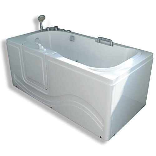 Whirlpool bathtub with door hydrotherapy Walk-in 60” x 30” 6 jets - Dolly