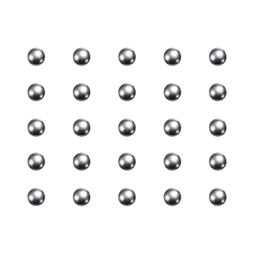 sourcing map 600Stk Präzisionskugeln 2mm Durchmesser G10 Chrome Stahl Kugel für Lager Silber