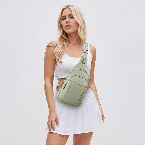 Image of TANTOMI Small Sling Bags for Women, Leather Cross body Purses Bag for Daily Travel Leisure Sport Fanny Packs with Adjustable Strap