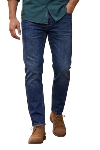Image of Louis Philippe Men's Smart Fit Stretch Fabric for Comfort Premium Wash Aesthetic Authentic Twill and Durable Jeans
