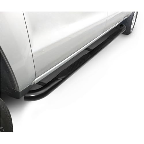 Juego de 2 estribos redondos negros para Nissan Titan miniatura 2