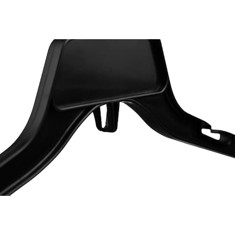 DEILSYTM Black Plastic Hangers Durable Black Clothes Hangers, Slim Clothing Hangers for Organizing Shirts, Dresses, Jackets, and Coats in Your Closet - 50 Pack
