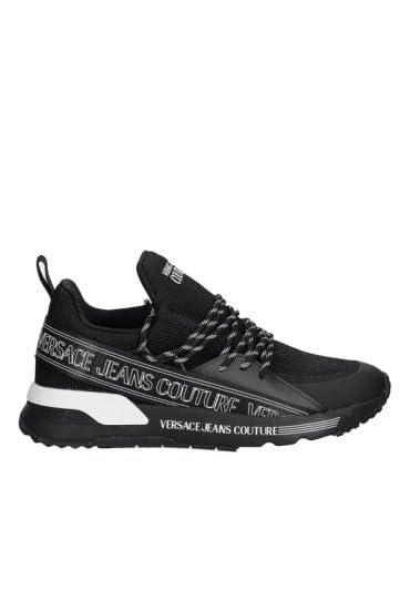 Image of VERSACE JEANS COUTURE Sneaker 78YA3SA3 ZSC65 (Black 899, US Footwear Size System, Adult, Men, Numeric, Medium, 9)