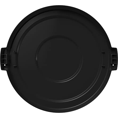 Image of SPARTA Bronco Lid for 32 Gal. Trash Can, Durable, Food-Safe, NSF and HACCP-Compliant, Lid for Commercial Use (Container Sold Separately - Fits Bronco Only), Polyethylene, 32 Gallon, Black (Pack of 4)