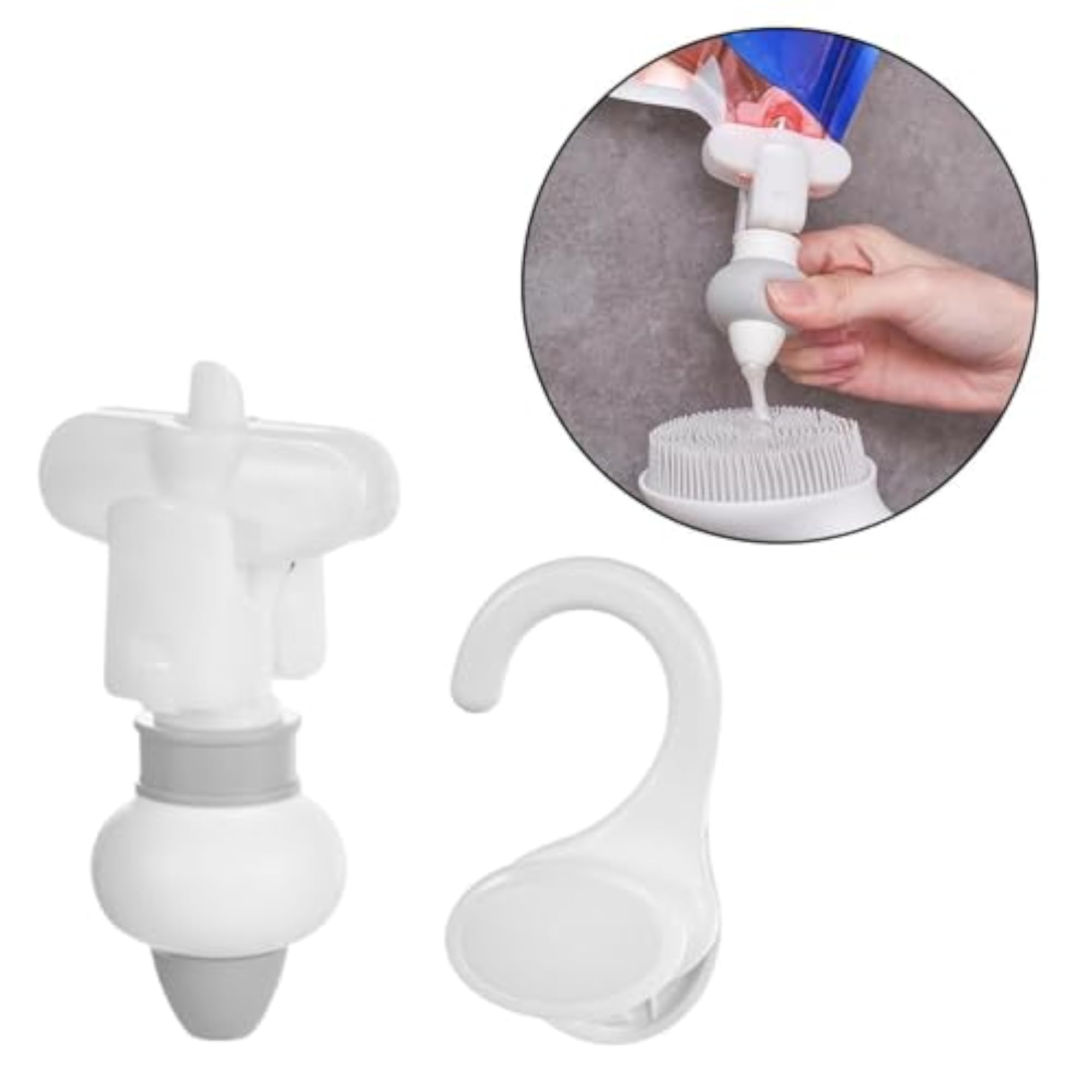 Refill Pouch Squeezer Accessory for Shower Gel, Grey