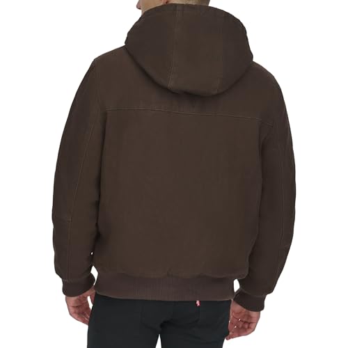 Image of Levi's Men's Workwear Cotton Canvas Hooded Bomber Jacket