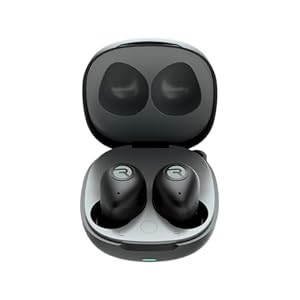 Raycon Fitness Bluetooth True Wireless Earbuds with Built in Mic 56 Hours of Battery, IPX7 Waterproof, Active Noise Cancellation, Awareness Mode, and Bluetooth 5.3 (Black)