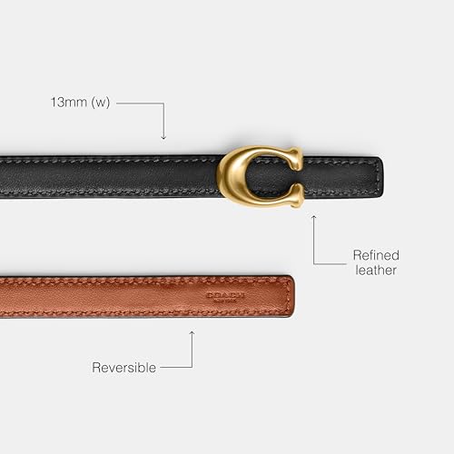 Coach 13mm Sculpted C Reversible Belt3