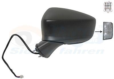 VAN WEZEL 2749817 Espejo retrovisor espejo completo convexo para ajuste elect. espejo abatible eléctricamente calefactable izquierda Compatible con MAZDA 2 Hatchback DL, DJ