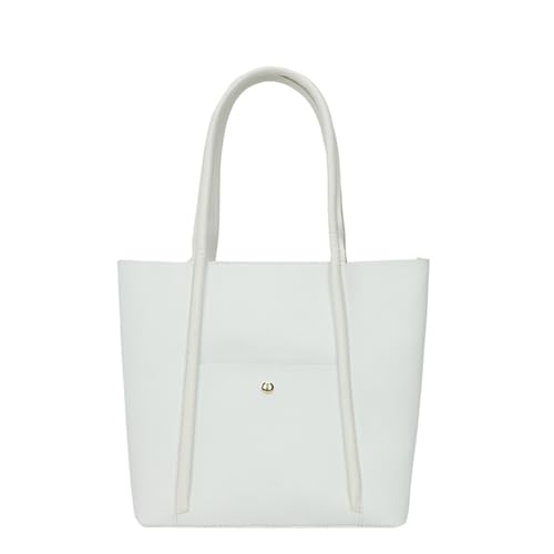 Bolso de hombro tejido de playa para mujer, bolso de mano de verano para hombre, White, Talla única