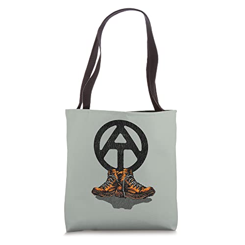 Appalachian Trail Hiking Boots Worn & Distressed Retro Hike Tote Bag