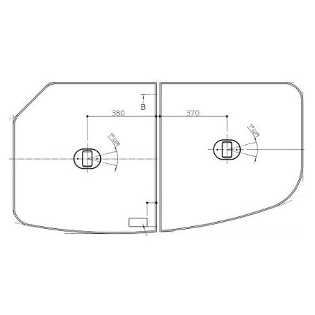 Amazon Co Jp Afkkwr2 Toto 風呂フタ St断熱2枚組フタ 把手付 Rタイプ ホーム キッチン