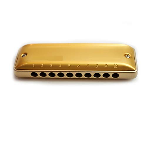 KIRANDIE Instrument de Musique Harmonica Peigne en Aluminium doré (Color : Minor C) - Les Beatles, Paul McCartney, John Lennon, RIngo Starr, George Harrison KIRANDIE Instrument de Musique Harmonica Peigne en Aluminium doré (Color : Minor C) – Image 3