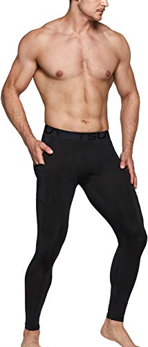 TSLA Men's Compression Leggings Running Tights Trousers, Cool Dry Gym Workout Jogging Sports Base Layers Bottoms Pants - Image 5
