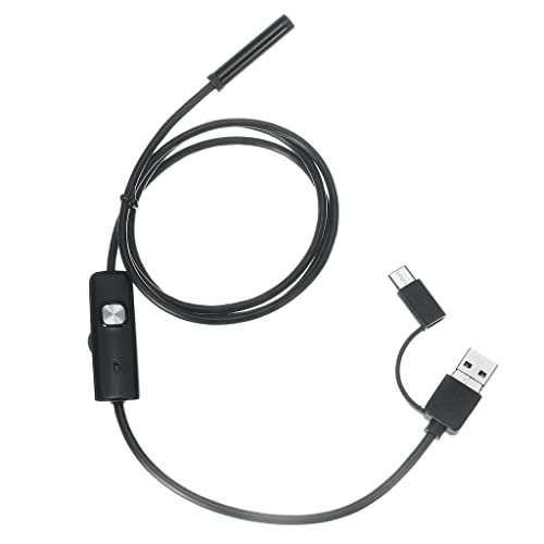 MatLogix 5.5mm/7mm 5 Meters Waterproof Mini Endoscope USB Wire Snake Tube Inspection Borescope Camera Compatible with Android Smartphone PC