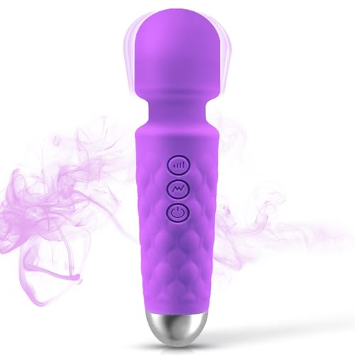 Image of Handheld Relaxation Massager to Relief Whole Body Muscle Tension and Promote Relaxation, 20-Modes & 8-speeds, Pale Purple
