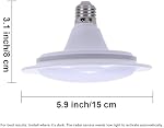 Radar Motion Sensor Light Bulb Indoor, 18W (50W Eqv) Super Bright 1200 Lumens 6500K Daylight White LED, E26 Base, 170° Detection, Auto on/Off Security Light for Garage, Basement, Frontdoor