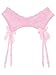 easyforever Women Lace Mesh Garter Belts Lace Suspender Belts for Thigh High Stockings Pink Type B One Size