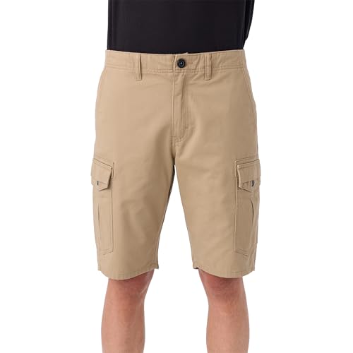 O'NEILL Men's Campbell 21 Inch Cargo Shorts,Khaki,30 | Amazon.com