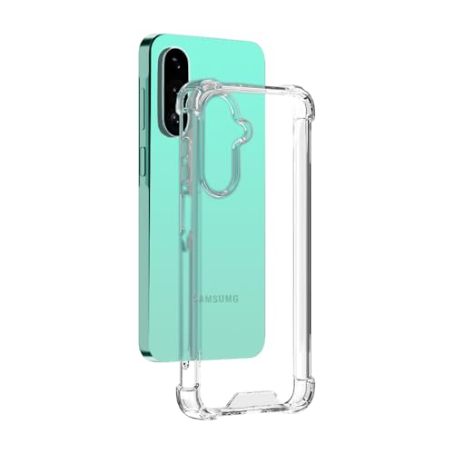 Hually Clear Case for Samsung Galaxy A26 5G Clear Case Slim Hard PC Back & Soft TPU Shockproof Anti-Scratch Phone Bumper Cover for Samsung Galaxy A26 5G Clear