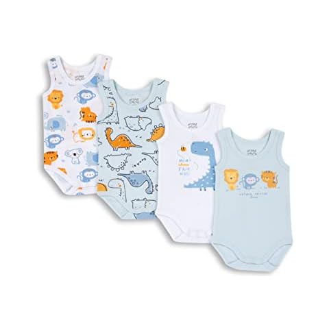 Chicco Pack body de algodón sin mangas para bebé - Unisex Cover