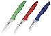 Zyliss 3 Piece Peeling & Paring Knife Set with Covers - Kitchen Knives for Fruits & More - Ideal for Kitchen Collections - Blue, Green, & Red