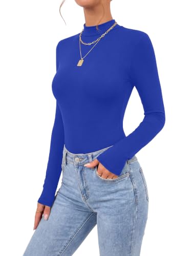 Image of OPOIPIN Women's Long Sleeve Basic Bodysuit