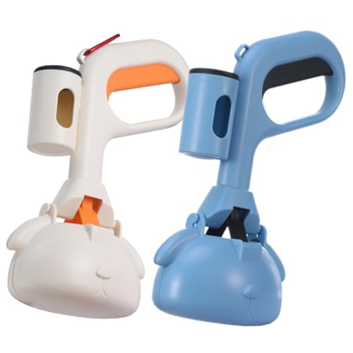 Raccattatore Escrementi Cani,Paletta per Feci Cani Antirottura con Sacchetto Integrato | Palettina per Lettiere per Gatti, Utilizzo Interno ed Esterno, Addestramento Cuccioli, Scuderie e Gabbie per