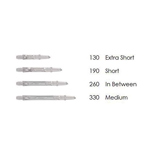 Image of Lstyle Dart Shafts Spinning | Clear | Extra Extra Long 440 Slim | 1 Set (3 Shafts) | for Soft Tip & Steel Tip Darts