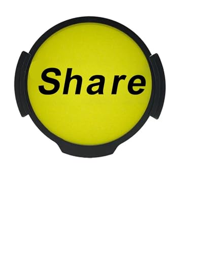 CARRUKI Car Share Sign LED Signal Light Circle Shape Front Rear Windshields Indicator Light Share Sticker taxi service