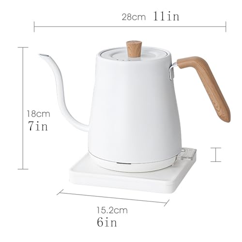 Hervidor Eléctrico de Acero Inoxidable 27oz Blanco miniatura 5