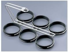 Hikimoto BET05003 Manmaru Fried Egg Ring for 6 Pieces (Teflon Treated) Small, Japan