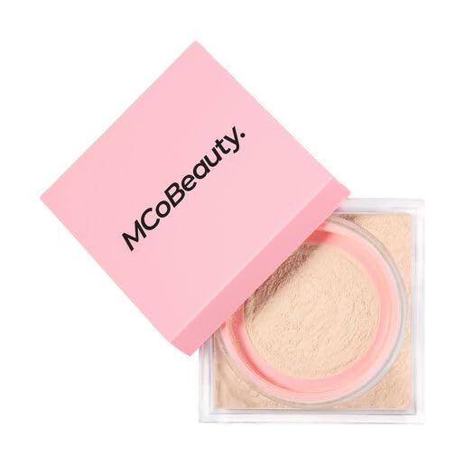 MCoBeautyLoose Powder Cool & Set - Light, Finely Milled Water-Based Setting Powder, Vegan, Cruelty Free Cosmetics
