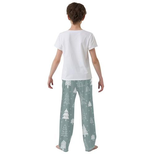 Boys' Pants Christmas Tree Dots Long Bottoms Jogger Pants Elastic Waist Trousers with Pockets S-XL3