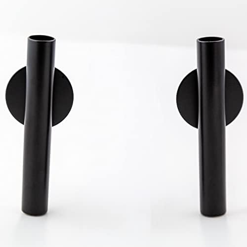 Likeminds 5” Wall Flower Vase (2) | Metal Plant Holder | Multipurpose Wall Mounted Bathroom Decor | Apartment Window Vase | Dried Flowers Pampas Grass Wall Vase Sconce | Wall Plant Flower Holder