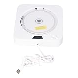 SALUTUYA FM Music CD Player, Wall Mounted CD Music Player 100-240V Portable Bluetooth for Home(#1)