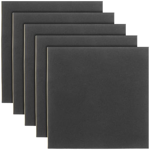 Mipcase Mats 5pcs Anti-vibration Pads 150x150x5mm Oil Resistant Waterproof for Doors Windows Furniture