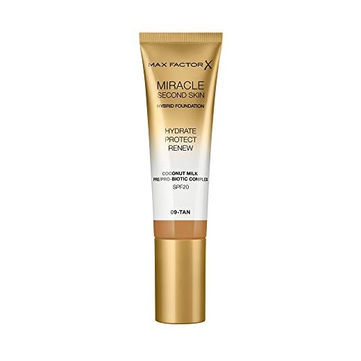Max Factor Miracle Touch Second Skin Base De Maquillaje, Tono 09, 30 Ml