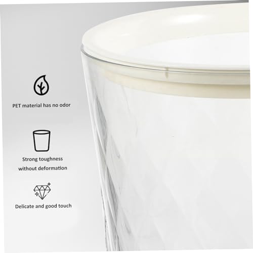 Basurero transparente Cabilock rectangular 10.24x8.46x8.46 pulg miniatura 3