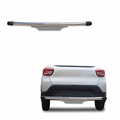 Image of Stainless Steel High Gloss Safety Rear Bumper Protector Sutaible for Kwid