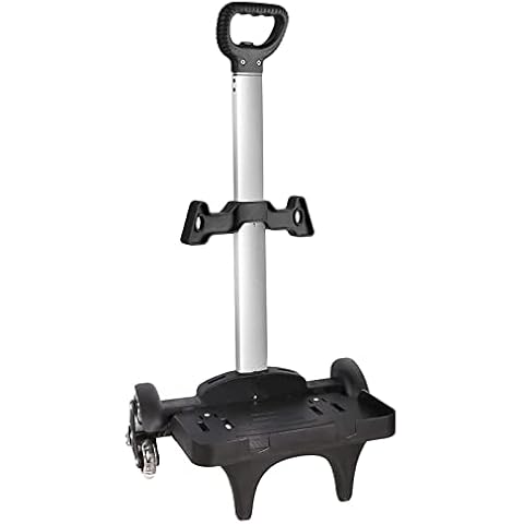 Rucksack Trolley, Kinder Schulranzen Trolley Faltbarer Handwagen mit Border Base 6 Räder Aluminium Rollende Gepäckwagen für Kind Jugendliche Erwachsene Schule Reise Cover