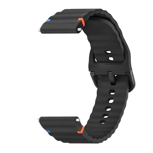 ZGCE Correa de Reloj Universal 20mm 22mm de Ancho, Pulseras de Repuesto de Silicona para Hombres y Mujeres, Correas con Patrón de Ondas, Pulsera Deportiva y Transpirable