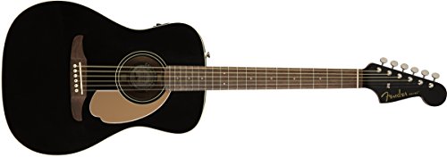 Fender エレキアコースティックギター Malibu Player, Jetty Black ソフトケース付属