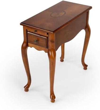 Butler Croydon Olive Ash Burl Chairside Table in Brown