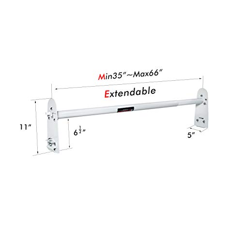 AA-Racks Model X316 Hightop 3 Bar Rain-Gutter Roof Rack Heavy-Duty Adjustable Steel High Roof Rack Matte White