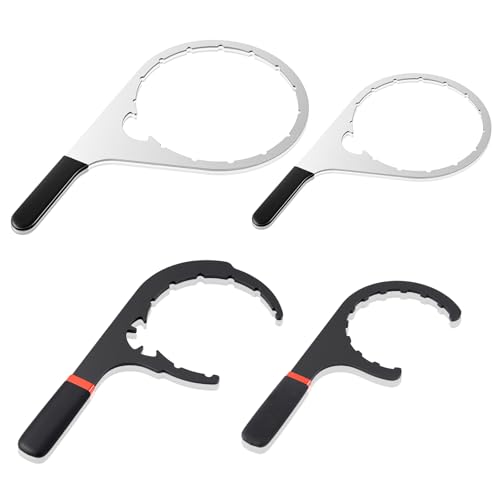 Lanties 4 Pcs 4.6 5 6 8 Fuel Filter Wrench Set Compatible with Various Fuel Filter Size Include Water Separator Engines