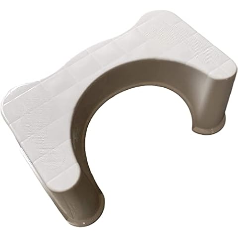 SEVEN4-UK Squatting Toilet Stool 7 inch Non-Slip Bathroom Step Stool Relieves Constipation, Bloating,Aligns the Colon for Faster, Easier Relief,Proper Toilet Posture for Healthier Results (WHITE) Cover