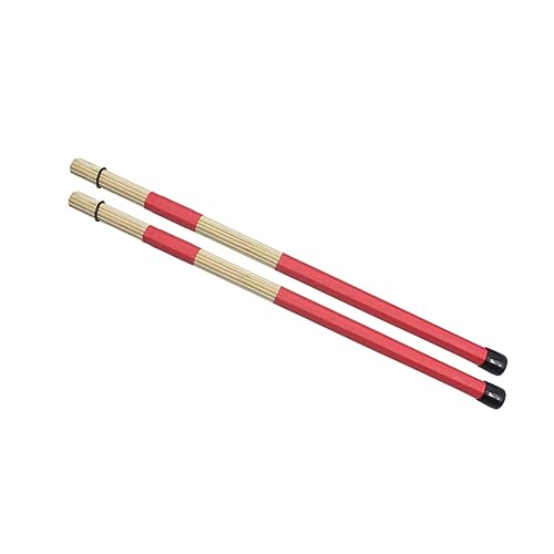 Set de 2 Baquetas Rojas Ligeras para Jazz y Percusión miniatura 1